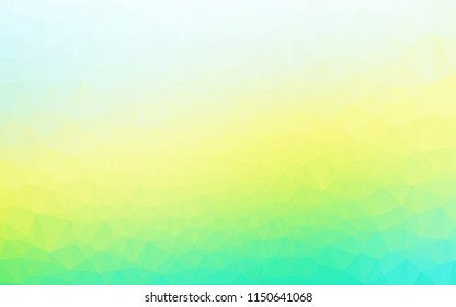 Light Blue, Yellow vector polygon abstract layout. Modern geometrical abstract illustration with gradient. The template can be used as a background for cell phones.