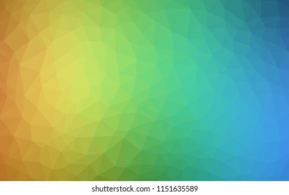 Light Blue, Yellow vector polygon abstract layout. A sample with polygonal shapes. Brand new design for your business.