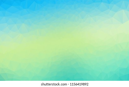 Light Blue, Yellow vector polygon abstract layout. A completely new color illustration in a vague style. A completely new design for your business.