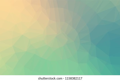 Light Blue, Yellow vector polygon abstract layout. Shining illustration, which consist of triangles. The polygonal design can be used for your web site.