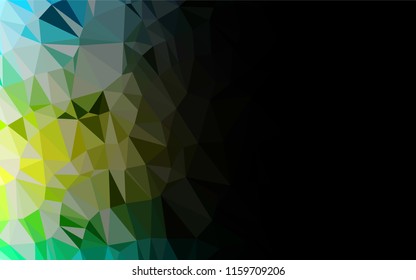 Light Blue, Yellow vector polygon abstract backdrop. A completely new color illustration in a vague style. The completely new template can be used for your brand book.