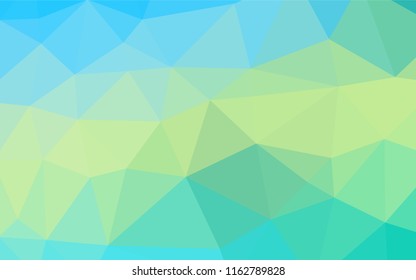 Light Blue, Yellow vector polygon abstract backdrop. Colorful illustration in abstract style with gradient. The textured pattern can be used for background.