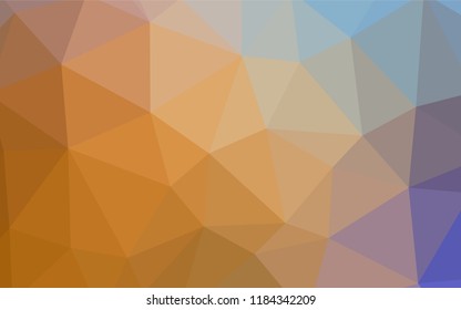 Light Blue, Yellow vector polygon abstract background. Colorful illustration in abstract style with triangles. Template for cell phone's backgrounds.