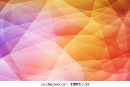 Light Blue, Yellow vector polygon abstract backdrop. Colorful abstract illustration with triangles. Completely new template for your banner.