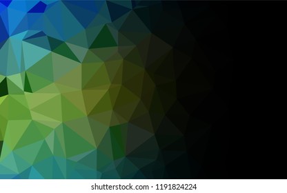 Light Blue, Yellow vector polygon abstract background. Glitter abstract illustration with an elegant design. The template can be used as a background for cell phones.