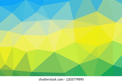 Light Blue, Yellow vector polygon abstract layout. A sample with polygonal shapes. Brand new design for your business.