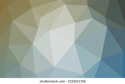 Light Blue, Yellow vector polygon abstract background. Creative geometric illustration in Origami style with gradient. Polygonal design for your web site.
