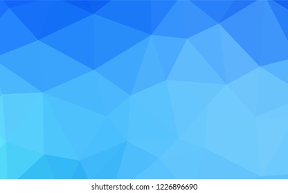 Light Blue, Yellow vector polygon abstract layout. Shining polygonal illustration, which consist of triangles. Polygonal design for your web site.
