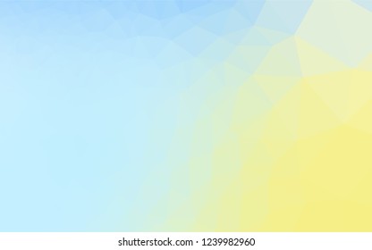 Light Blue, Yellow vector polygon abstract background. Shining colored illustration in a Brand new style. Brand new design for your business.