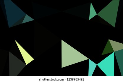 Light Blue, Yellow vector polygon abstract layout. Colorful abstract illustration with gradient. The elegant pattern can be used as part of a brand book.
