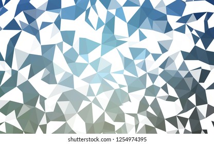 Light Blue, Yellow vector polygon abstract backdrop. A completely new color illustration in a polygonal style. A new texture for your web site.