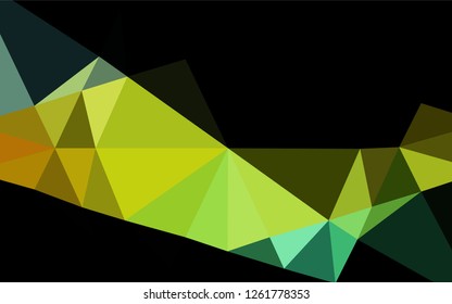 Light Blue, Yellow vector polygon abstract backdrop. A vague abstract illustration with gradient. A completely new template for your business design.