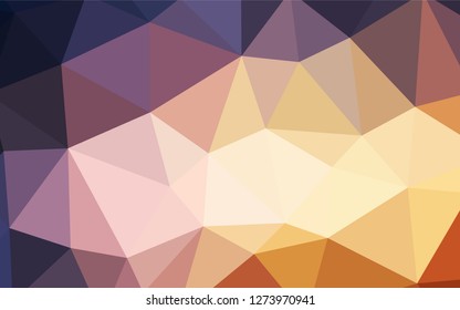Light Blue, Yellow vector polygon abstract background. Colorful abstract illustration with triangles. A completely new design for your leaflet.