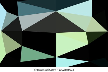 Light Blue, Yellow vector polygon abstract background. Triangular geometric sample with gradient.  Textured pattern for background.