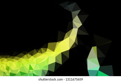 Light Blue, Yellow vector polygon abstract background. Colorful illustration in abstract style with gradient. Completely new template for your business design.