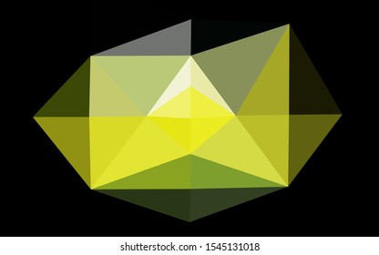 Light Blue, Yellow vector polygon abstract layout. A completely new color illustration in a vague style. Textured pattern for background.