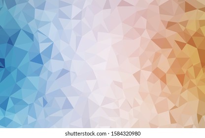 Light Blue, Yellow vector polygon abstract layout. Colorful illustration in abstract style with triangles. Polygonal design for your web site.