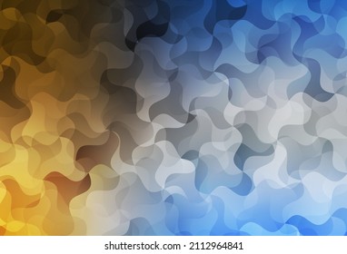 Light Blue, Yellow vector polygon abstract backdrop. Shining polygonal illustration, which consist of triangles. Brand new style for your business design.