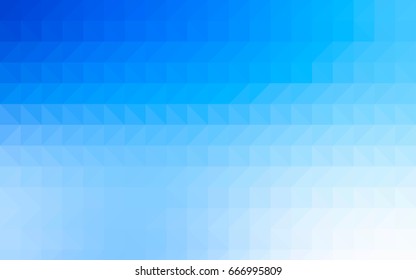 Light Blue, Yellow vector polygon abstract template. Geometric illustration in Origami style with gradient.  A new texture for your design.