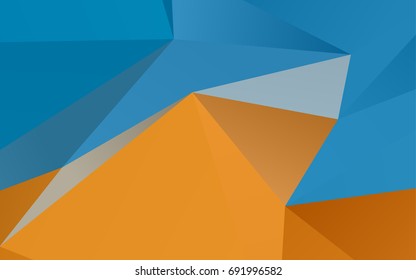 Light Blue, Yellow vector polygon abstract template. A sample with polygonal shapes. Brand-new design for your business.