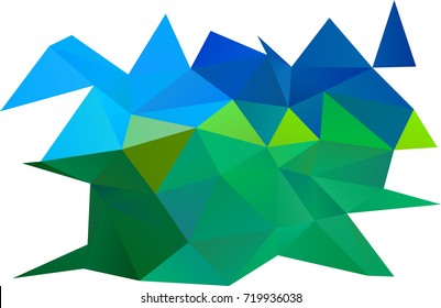 Light Blue, Yellow vector polygon abstract pattern. An elegant bright illustration with gradient. Triangular pattern for your business design.