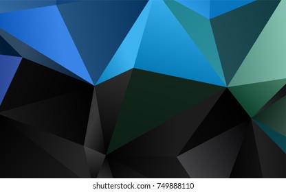 Light Blue, Yellow vector polygon abstract background. Colorful abstract illustration with gradient. Brand-new design for your business.