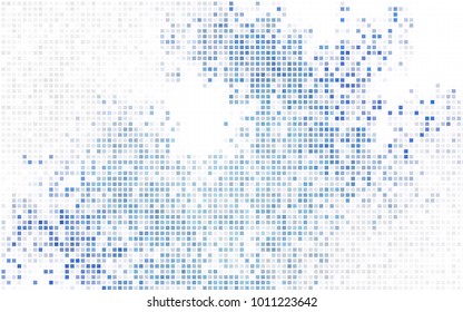 Light Blue, Yellow vector polygonal design pattern. Consist of gradient rectangles in origami style.