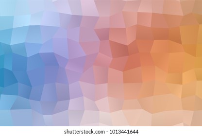 Light Blue, Yellow vector polygonal illustration, which consist of rectangles. Rectangular pattern for your business design. Geometric background in Origami style with gradient. 