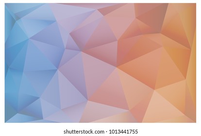 Light Blue, Yellow vector polygonal illustration, which consist of triangles. Triangular pattern for your business design. Geometric background in Origami style with gradient. 