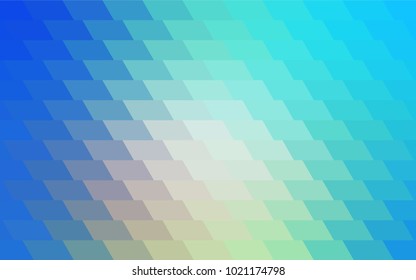 Light Blue, Yellow vector polygonal illustration, which consist of rectangles. Rectangular pattern for your business design. Geometric background in Origami style with gradient. 
