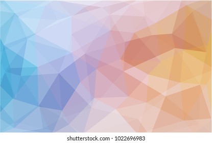 Light Blue, Yellow vector polygonal illustration, which consist of triangles. Triangular pattern for your business design. Geometric background in Origami style with gradient. 