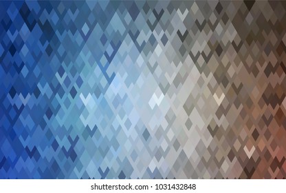 Light Blue, Yellow vector polygonal illustration consisting of rectangles. Rectangular design for your business. Creative geometric background in origami style with gradient.