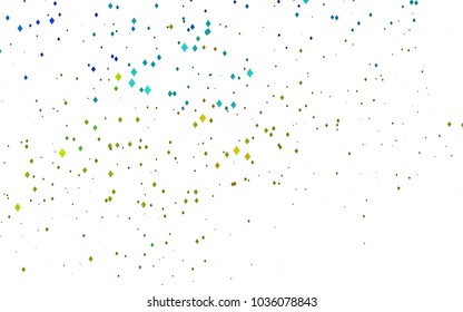 Light Blue, Yellow vector polygonal illustration consisting of rectangles. Rectangular design for your business. Creative geometric background in origami style with gradient.