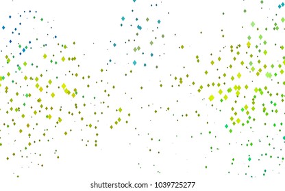 Light Blue, Yellow vector polygonal illustration consisting of rectangles. Rectangular design for your business. Creative geometric background in origami style with gradient.