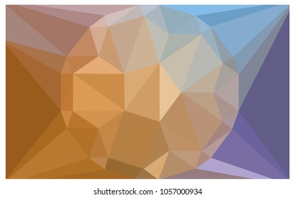 Light Blue, Yellow vector polygonal illustration, which consist of triangles with a gemstone in center. Triangular design of a huge diamond for your business. Creative geometric background of gems.