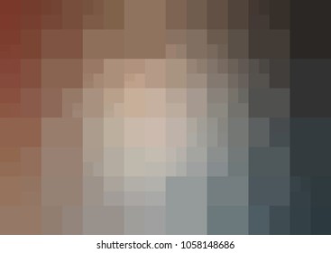Light Blue, Yellow vector polygonal illustration, which consist of rectangles. Rectangular pattern for your business design. Geometric background in Origami style with gradient. 