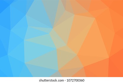 Light Blue, Yellow vector polygonal template. Glitter abstract illustration with an elegant design. A completely new template for your business design.