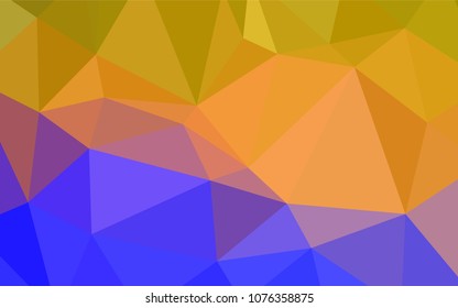 Light Blue, Yellow vector polygonal background. Colorful abstract illustration with gradient. A completely new template for your business design.