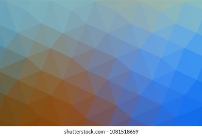 Light Blue, Yellow vector polygonal template. Elegant bright polygonal illustration with gradient. Brand-new style for your business design.