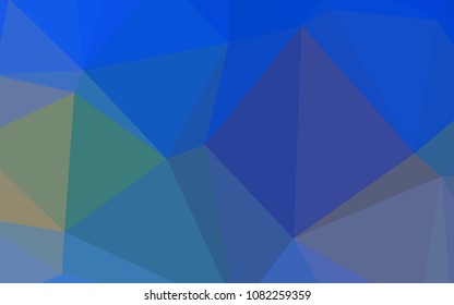 Light Blue, Yellow vector polygonal template. Polygonal abstract illustration with gradient. A new texture for your design.