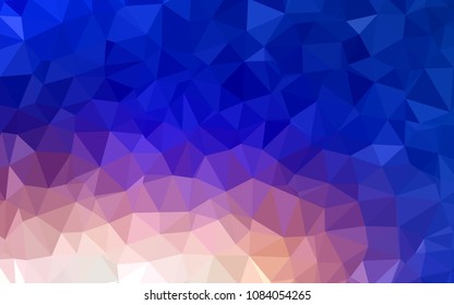 Light Blue, Yellow vector polygonal template. Elegant bright polygonal illustration with gradient. A completely new design for your leaflet.