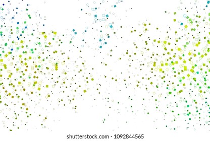 Light Blue, Yellow vector polygonal illustration consisting of rectangles. Rectangular design for your business. Creative geometric background in origami style with gradient.