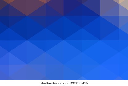 Light Blue, Yellow vector polygonal background. Creative geometric illustration in Origami style with gradient. A new texture for your design.