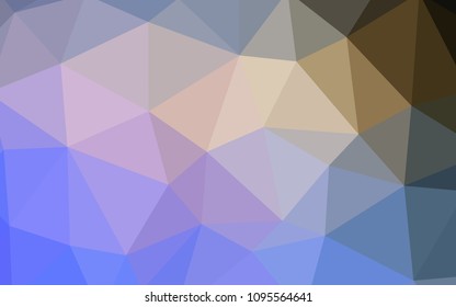 Light Blue, Yellow vector polygonal template. Shining polygonal illustration, which consist of triangles. Brand new design for your business.