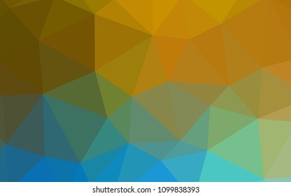 Light Blue, Yellow vector polygonal background. Polygonal abstract illustration with gradient. Textured pattern for your backgrounds.