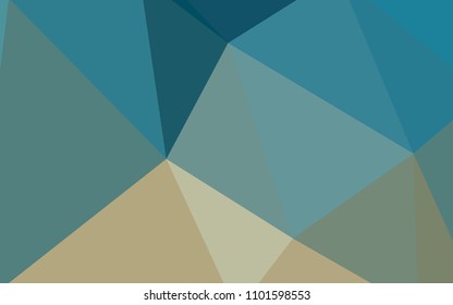 Light Blue, Yellow vector polygonal template. A completely new color illustration in a polygonal style. Brand new design for your business.
