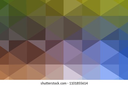 Light Blue, Yellow vector polygonal pattern. Creative geometric illustration in Origami style with gradient. Brand-new design for your business.
