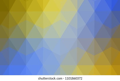 Light Blue, Yellow vector polygonal template. A completely new color illustration in a polygonal style. Template for cell phone's backgrounds.
