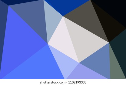 Light Blue, Yellow vector polygonal illustration, which consist of triangles. Triangular pattern for your business design. Geometric background in Origami style with gradient. 