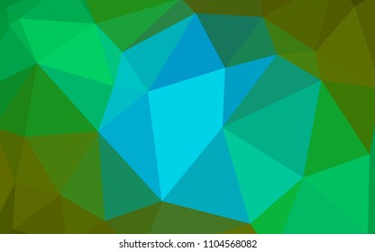 Light Blue, Yellow vector polygonal background. Colorful abstract illustration with triangles. Pattern for a brand book's backdrop.